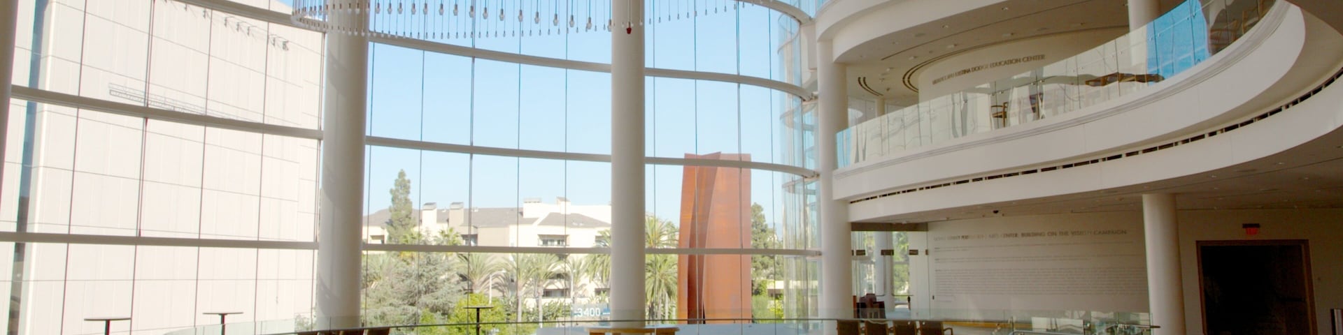 Segerstrom Center for the Arts featuring interior views and art