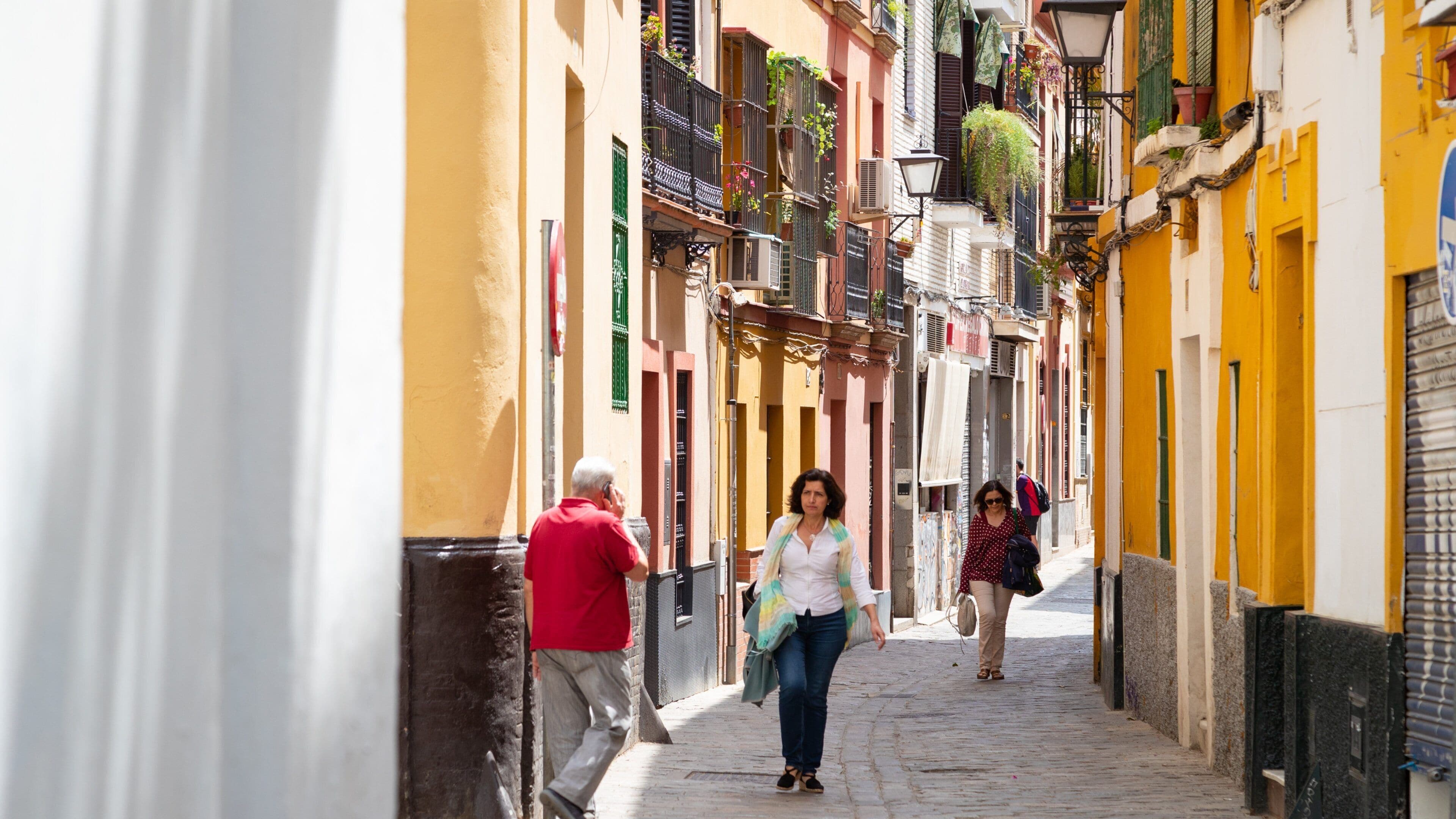 Macarena showing street scenes as well as an individual femail