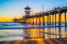Huntington Beach Pier At Sunset