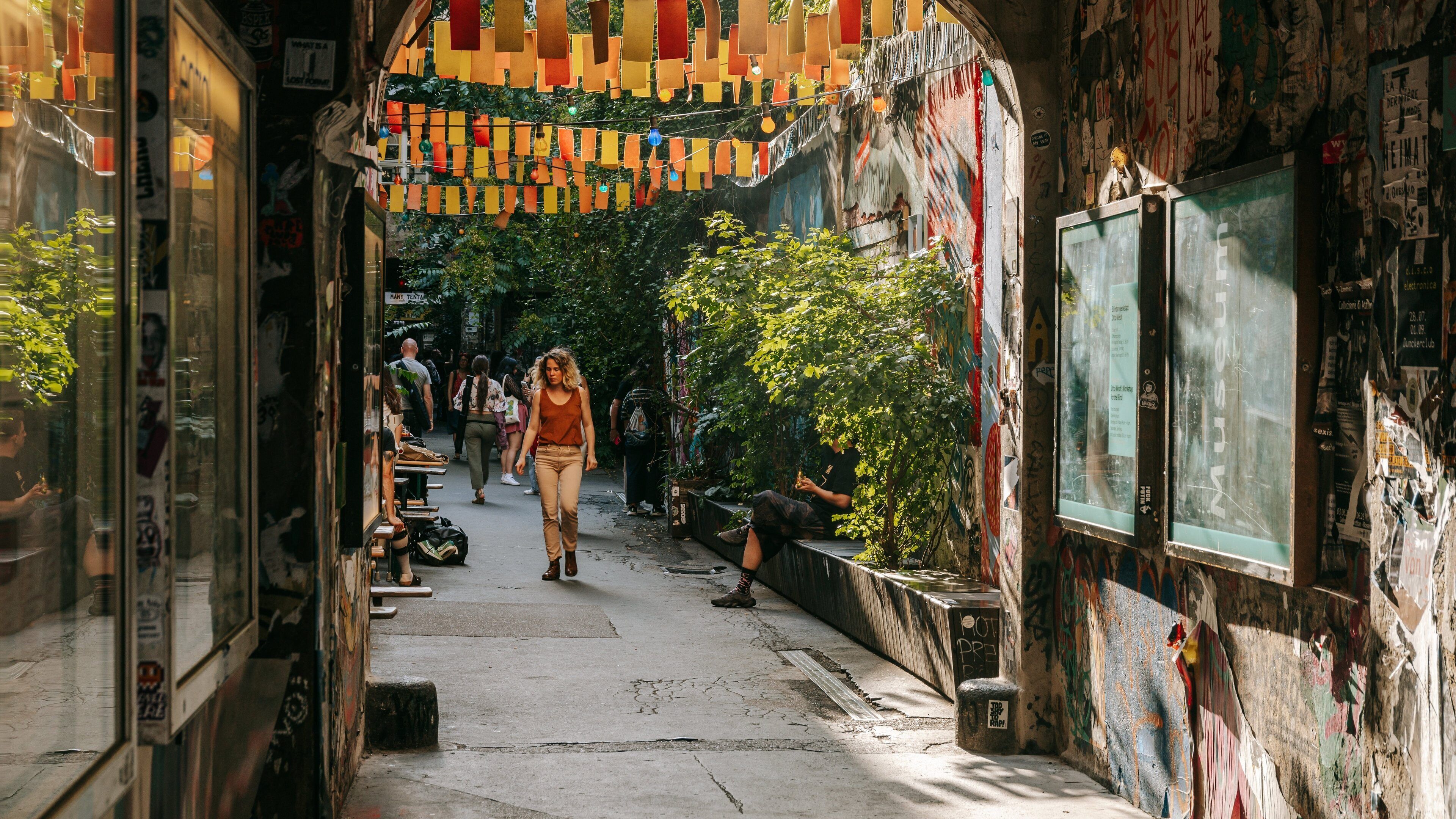 Hackescher Markt which includes street scenes as well as an individual femail