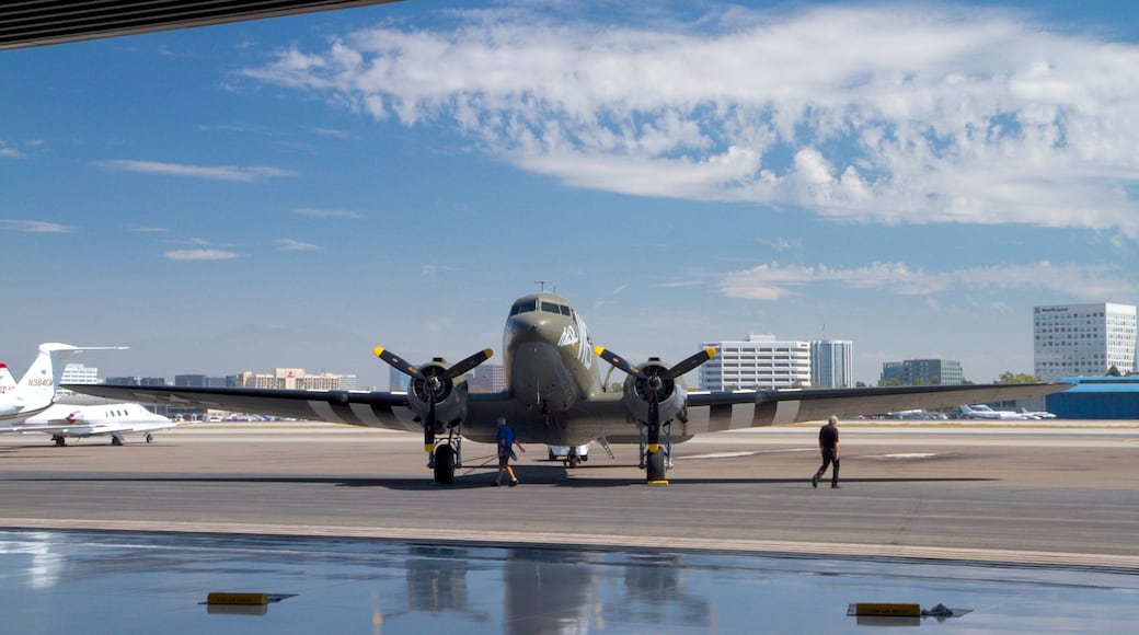 Lyon Air Museum which includes an airport and aircraft