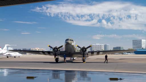 Lyon Air Museum which includes an airport and aircraft