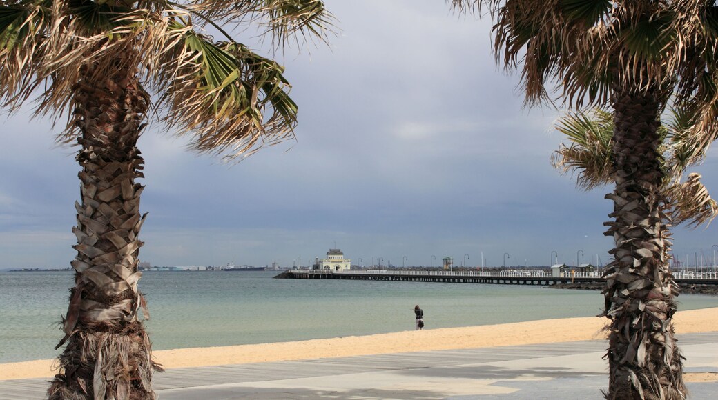 BTGHTX St Kilda Beach and Pier, south Melbourne, Victoria, Australia, Australasia