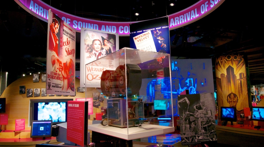 Australian Centre for the Moving Image featuring a park and interior views