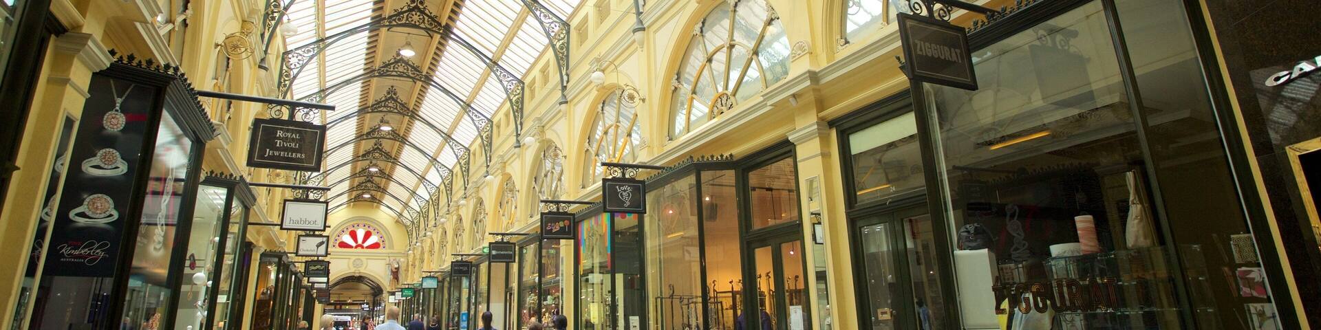 Royal Arcade featuring interior views and shopping
