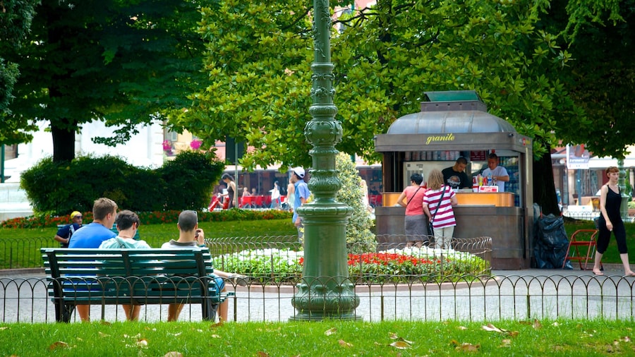 브라 광장 이 포함 정원 과 도시 뿐만 아니라 소규모 사람들