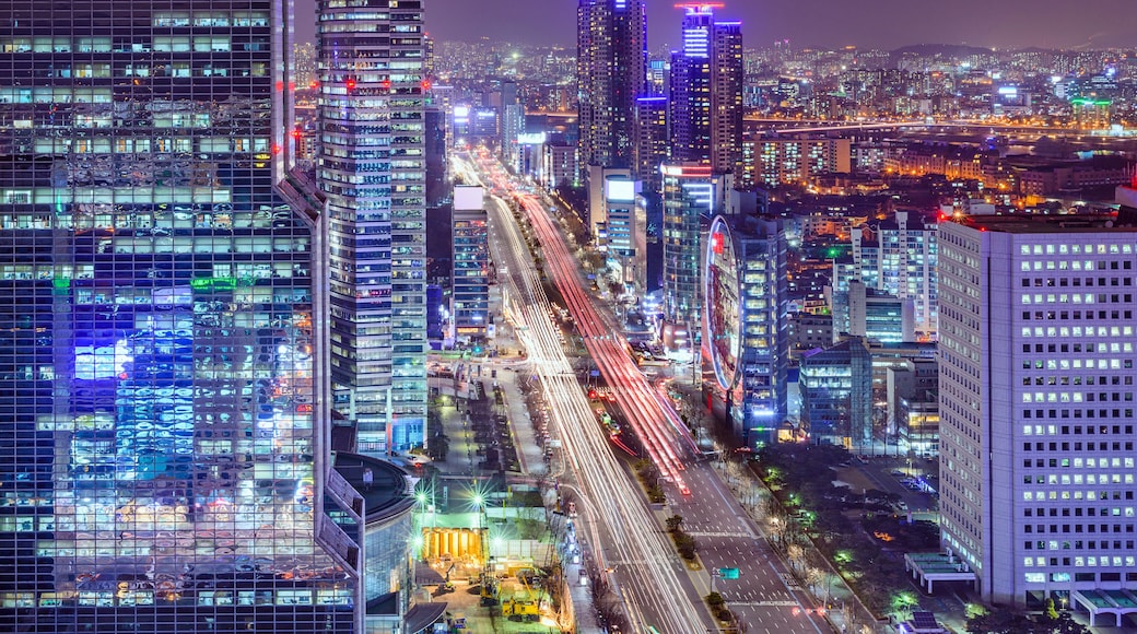 Seoul, South Korea Cityscape at Night