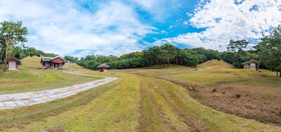 Donggureung royal tomb complex near Seoul, Republic of Korea