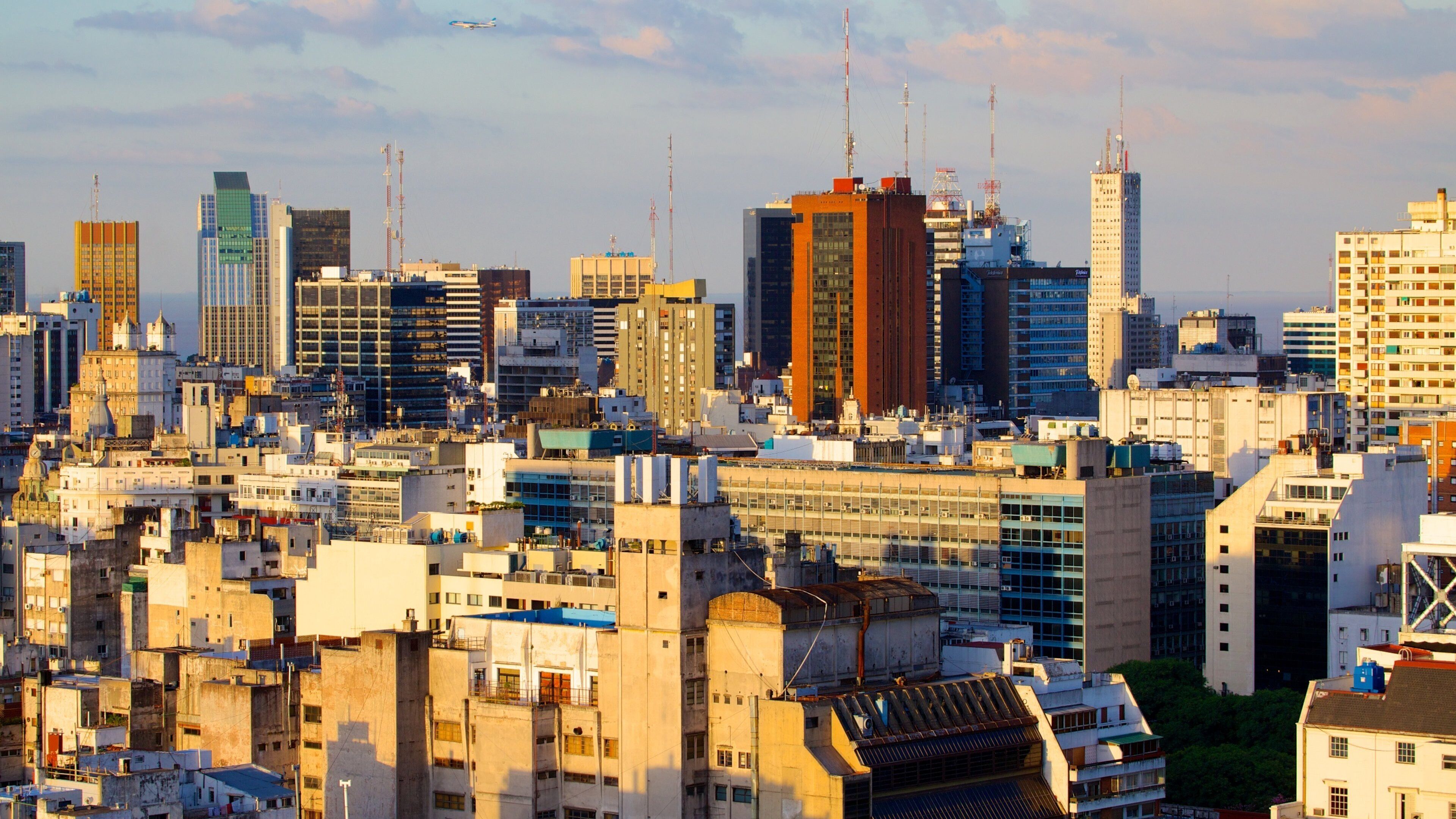 Monserrat showing a sunset, landscape views and a city