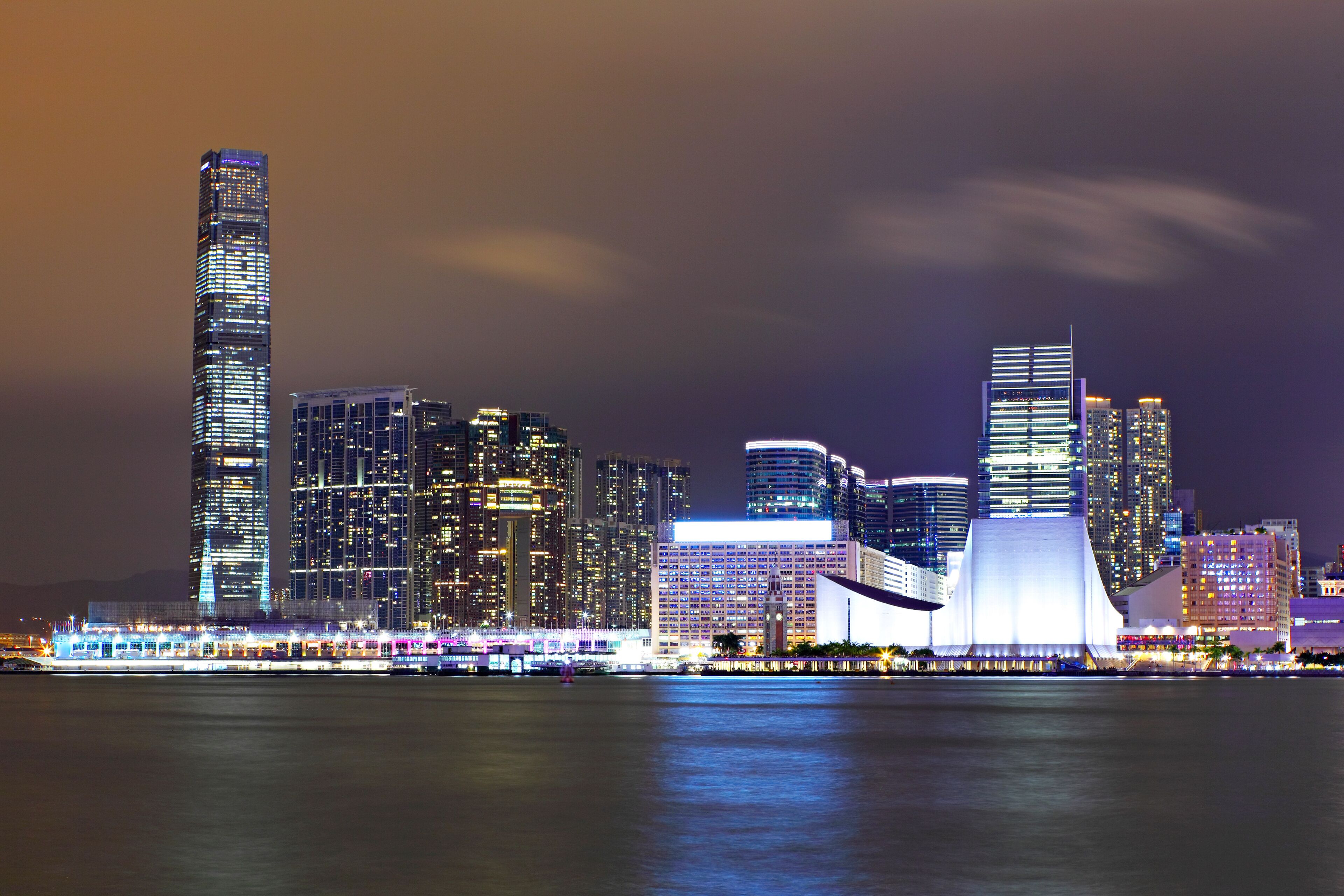 kowloon at night