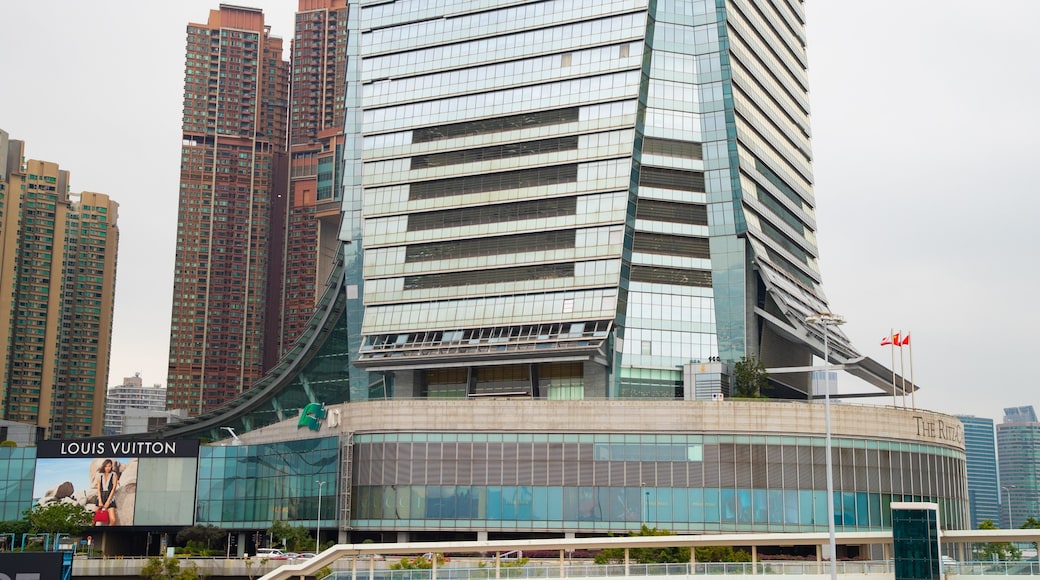 International Commerce Centre which includes a city and modern architecture