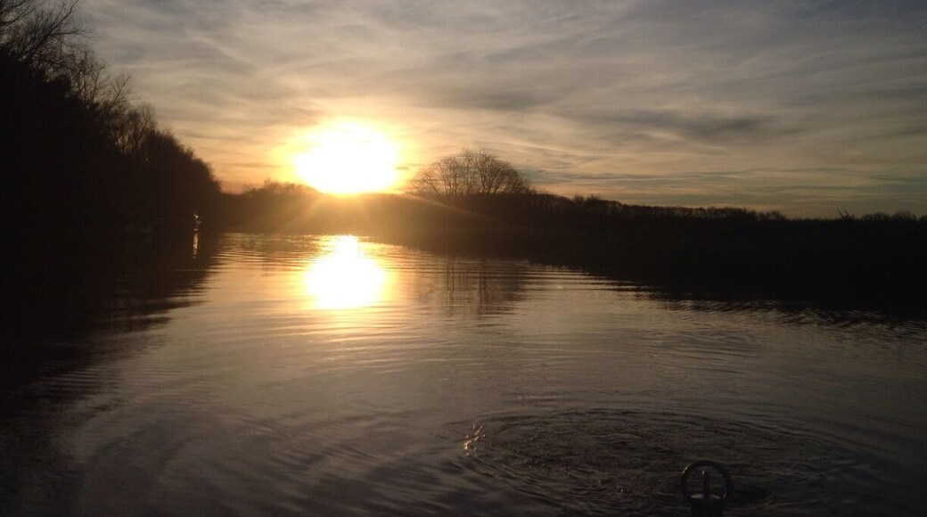 Nice sunset , cold in winter