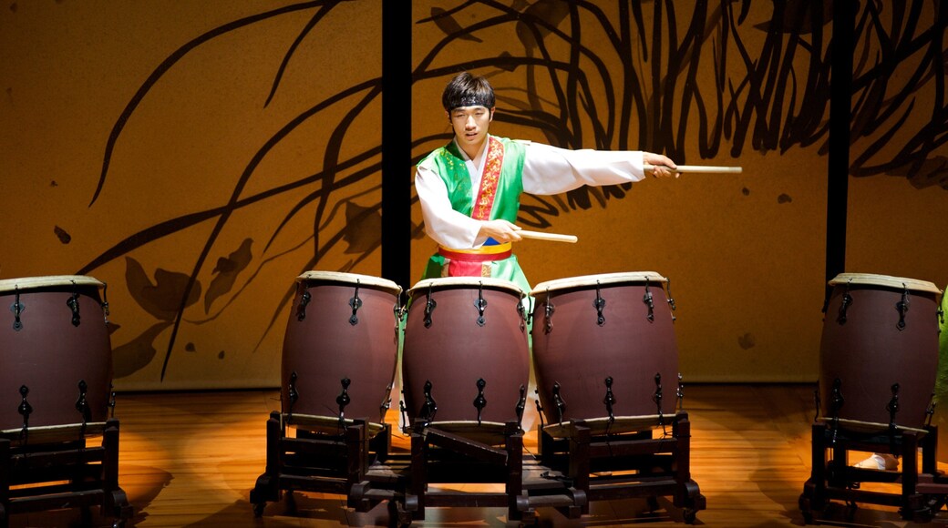 Chongdong Theater featuring interior views, performance art and theatre scenes