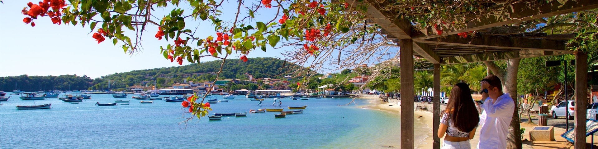 Armacao Beach featuring a bay or harbor and general coastal views as well as a couple