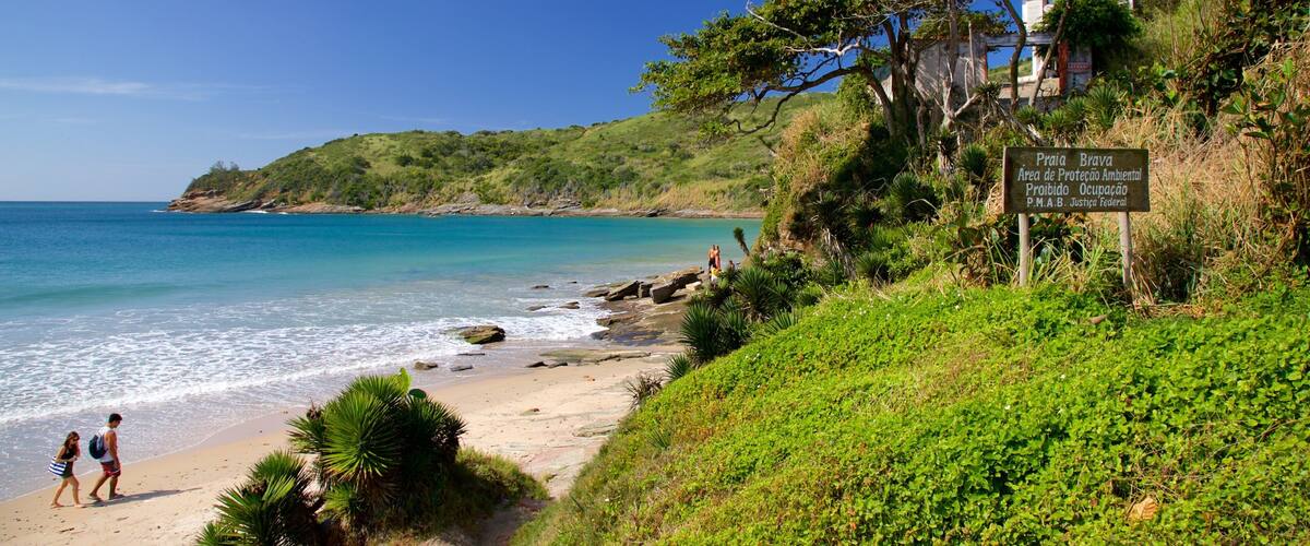 Plage de Brava qui includes plage de sable et vues littorales aussi bien que couple