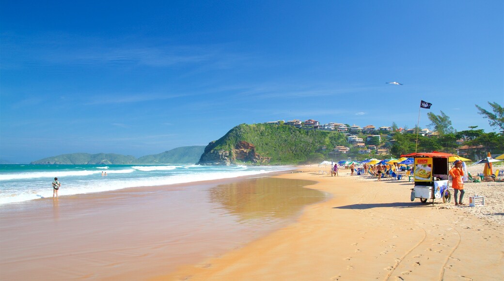 Playa Geriba mostrando vista general a la costa y una playa de arena