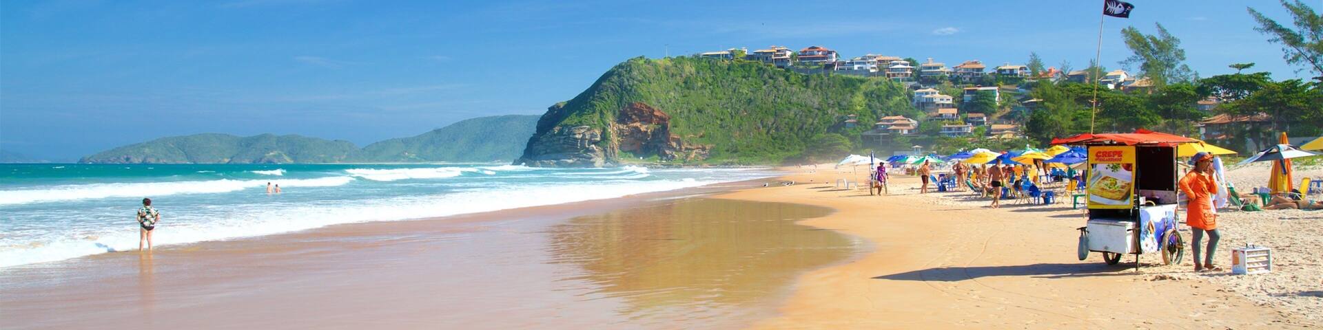 Geriba Beach which includes a beach and general coastal views