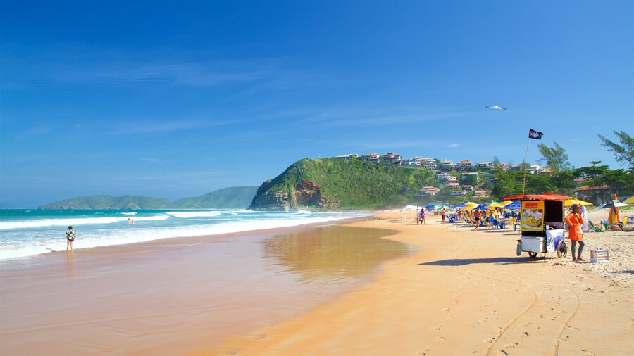 Geriba Beach which includes a beach and general coastal views