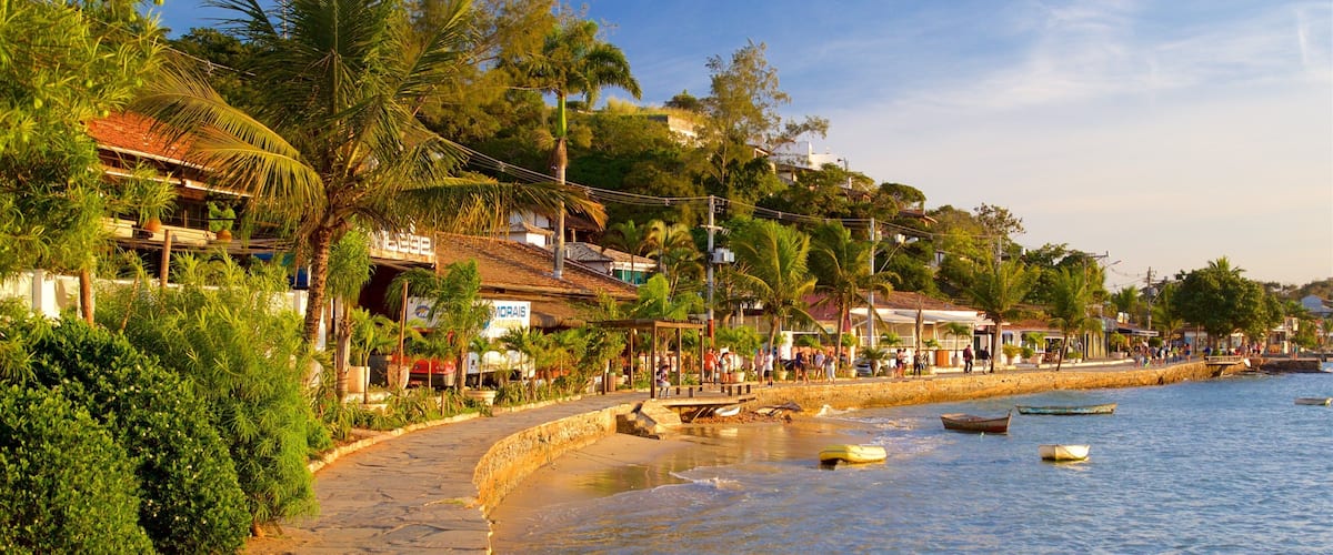 Orla Bardot which includes general coastal views, a coastal town and a sunset