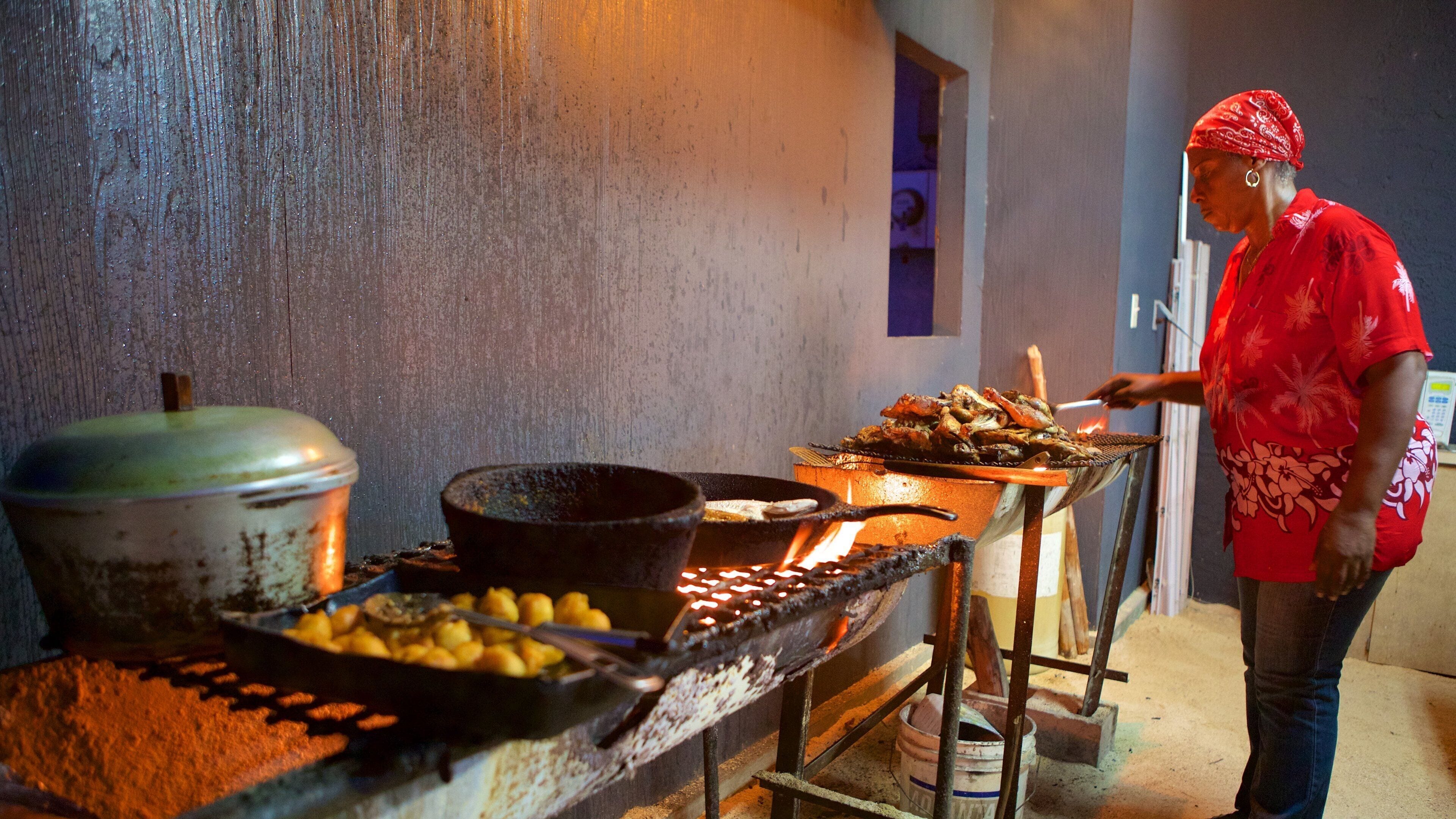 Smith Point featuring food and interior views as well as an individual femail