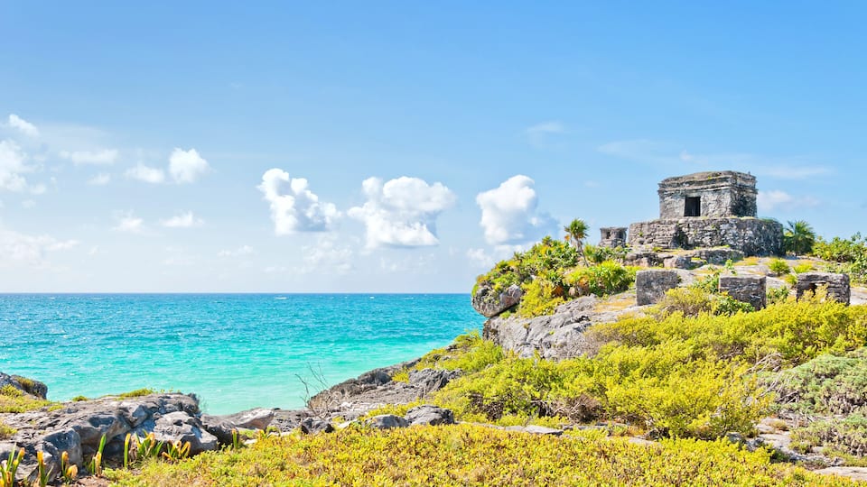 Tulum Ruins by the Caribbean Sea