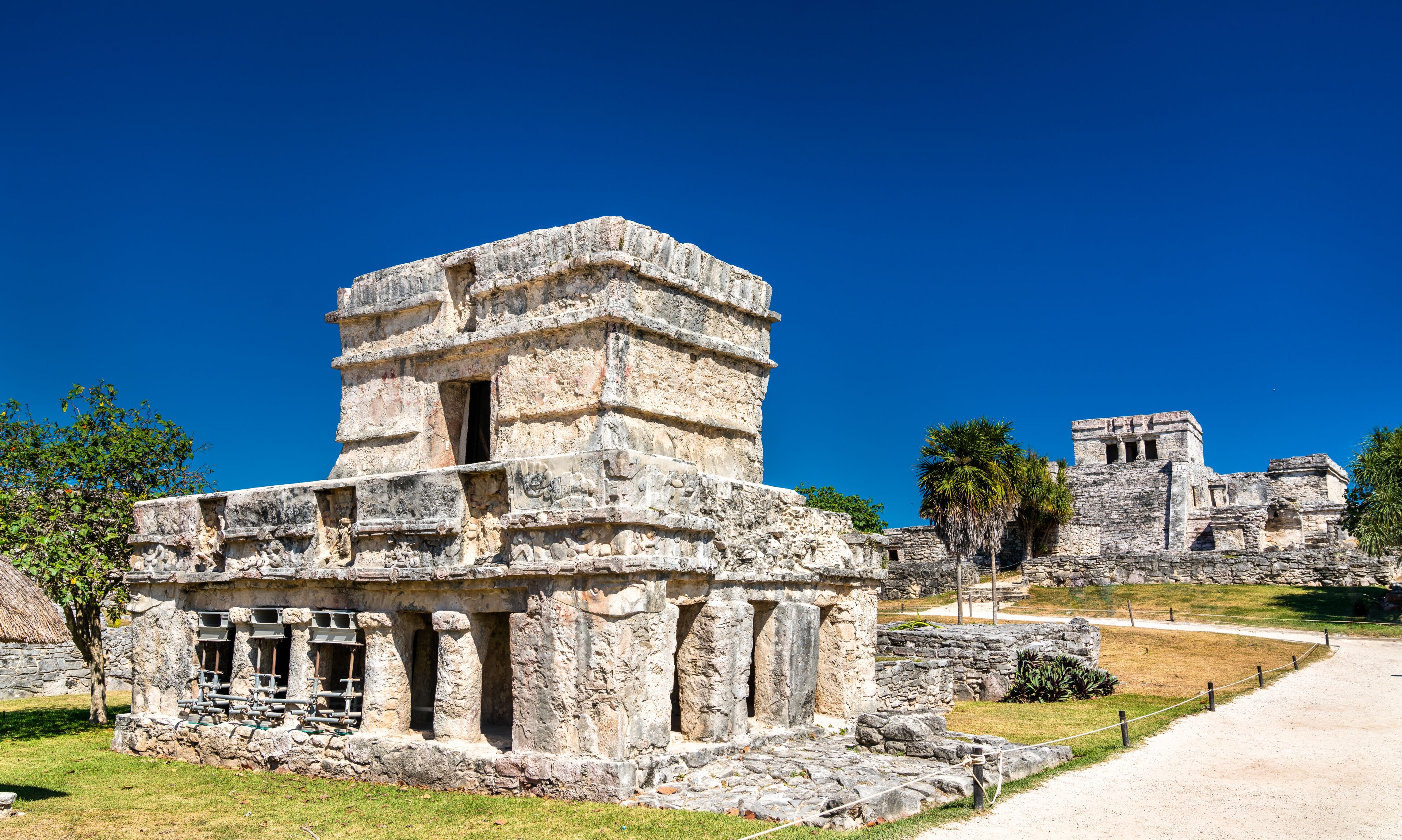 Ancient Mayan ruins at Tulum in Mexico