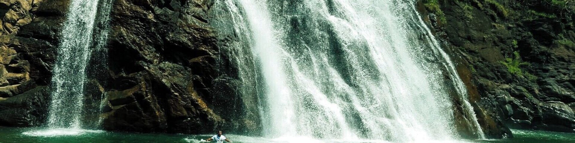 I left early in the morning from Calangute in North Goa to cover a distance of 85 kms and reach Mhadei wildlife sanctuary which housed one of the most beautiful falls I had ever seen.
Dudhsagar is translated as an ocean (here a waterfall) white as milk. It is a must visit when in Goa.