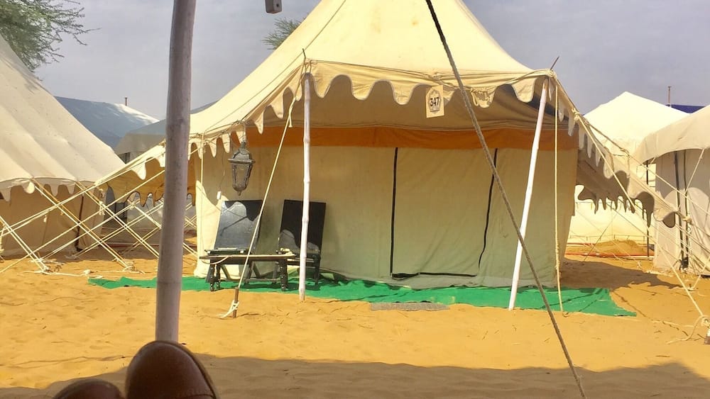 Winter morning out in the desert. Camping in the tents during #MagneticFields. A festival to make your winters warmer #WinterWonders