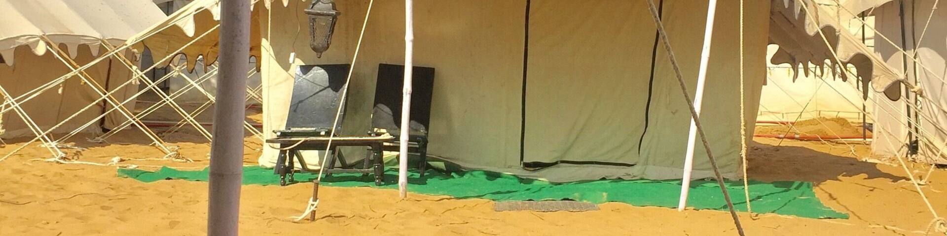 Winter morning out in the desert. Camping in the tents during #MagneticFields. A festival to make your winters warmer #WinterWonders