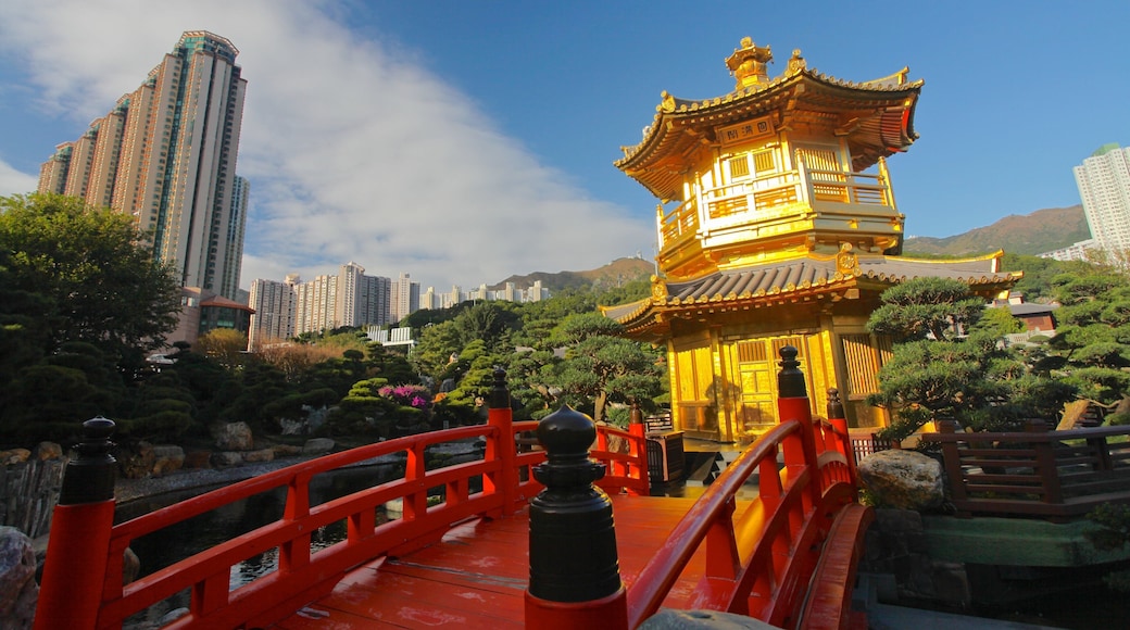 Hong Kong che include città, tempio o luogo di culto e architettura d\'epoca