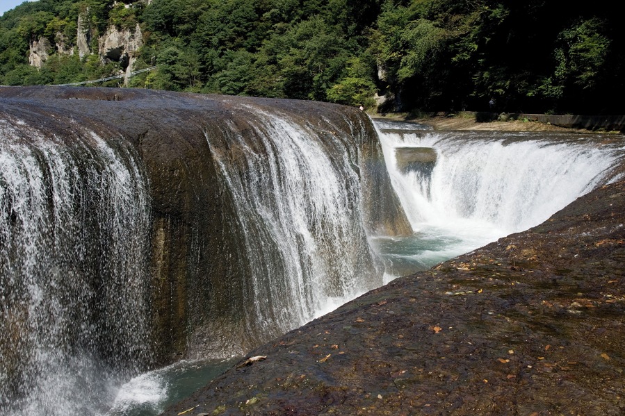 Fukiware falls (Fukiware-no-taki 吹割の滝) in Numata City, Gunma Pref., Japan.