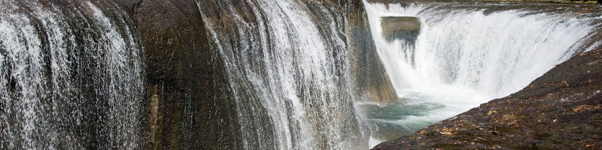 Fukiware falls (Fukiware-no-taki 吹割の滝) in Numata City, Gunma Pref., Japan.