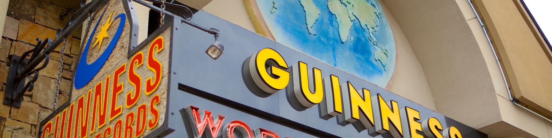 Guinness World Records Museum que inclui sinalização