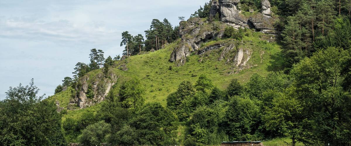 Rocks at Oberailsfeld in Franconian Switzerland