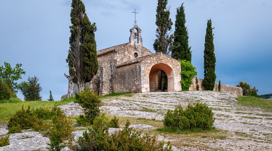 The chapel of Saint -Sixte, Nr Eygalieres , in the alpille pegion of provence ,south of france.provence