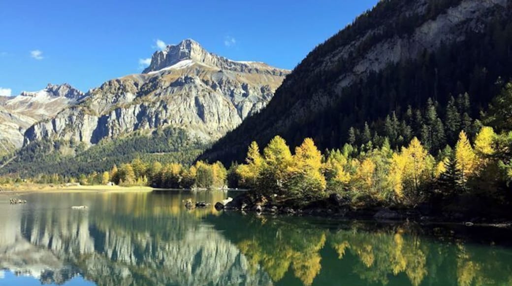 Derborence, a beautiful tiny village, bordering a mountain lake in #Valais
Best time to go there is in autumn, when the trees take beautiful #colors tones. There are some great walk to do from there too, possibility to walk to the Cabane rambert, or to reach the canton of Vaud. #Derborence is a protected area, meaning that there are no ski lifts, and that you can see many wild animals, especially during the hunting season. #lifeatexpedia #hiking #Valais #Switzerland #Alps #Nature