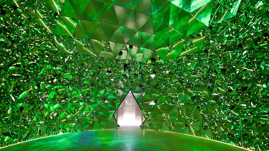 Swarowski Crystal Worlds featuring interior views