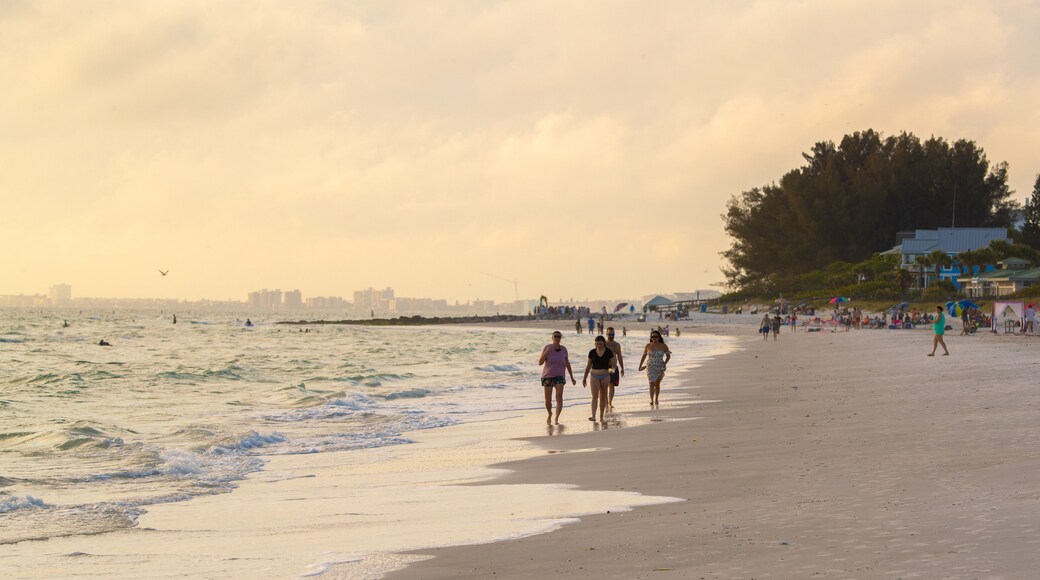 Treasure Island which includes a beach and general coastal views