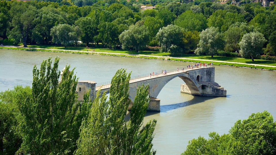Parc des Expositions which includes a bridge, heritage architecture and a river or creek