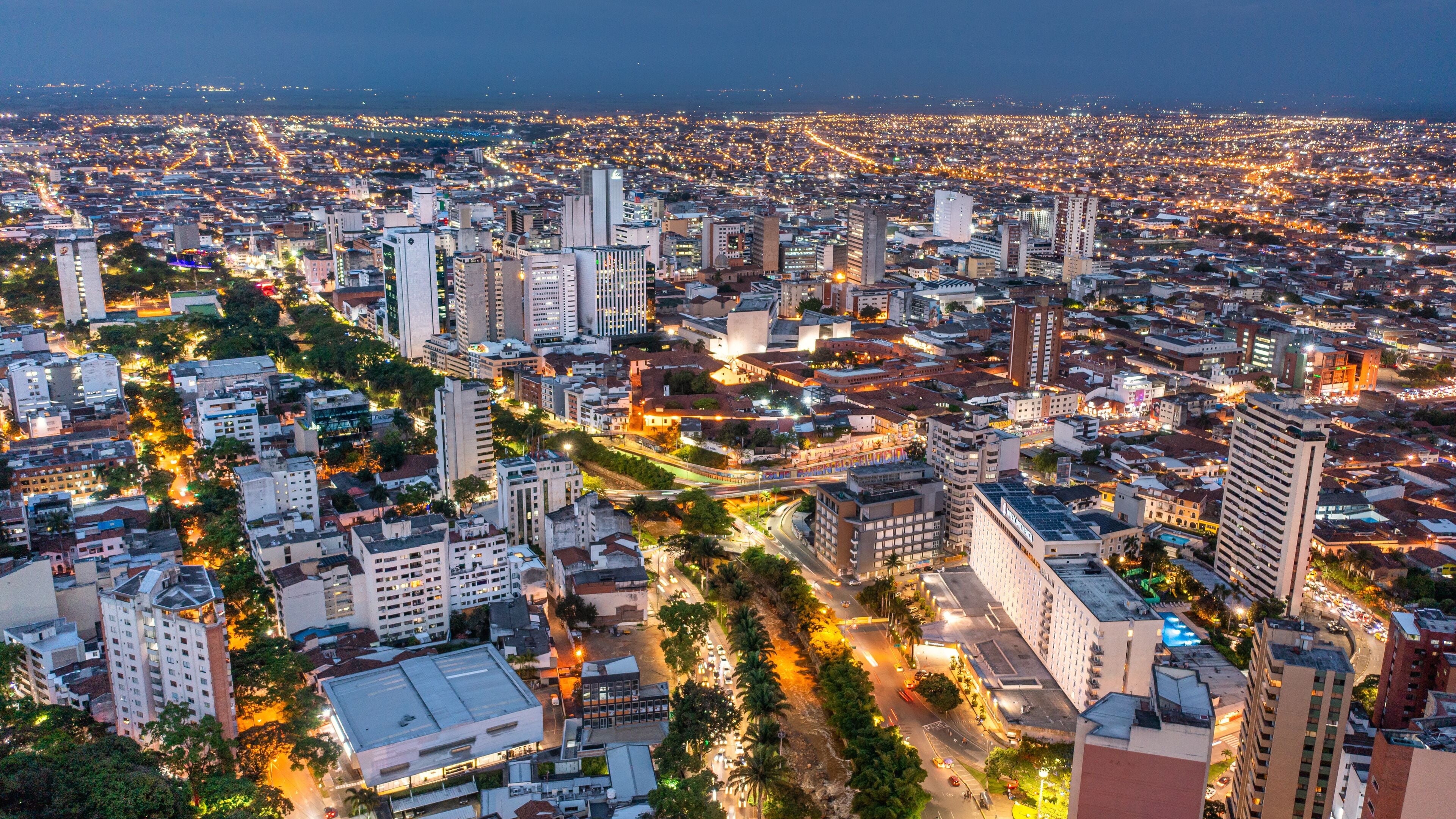 aerea del centro de cali colombia 