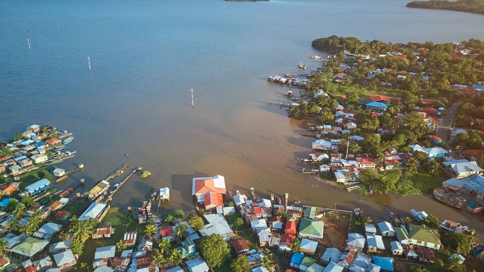 Port in Bluefields town