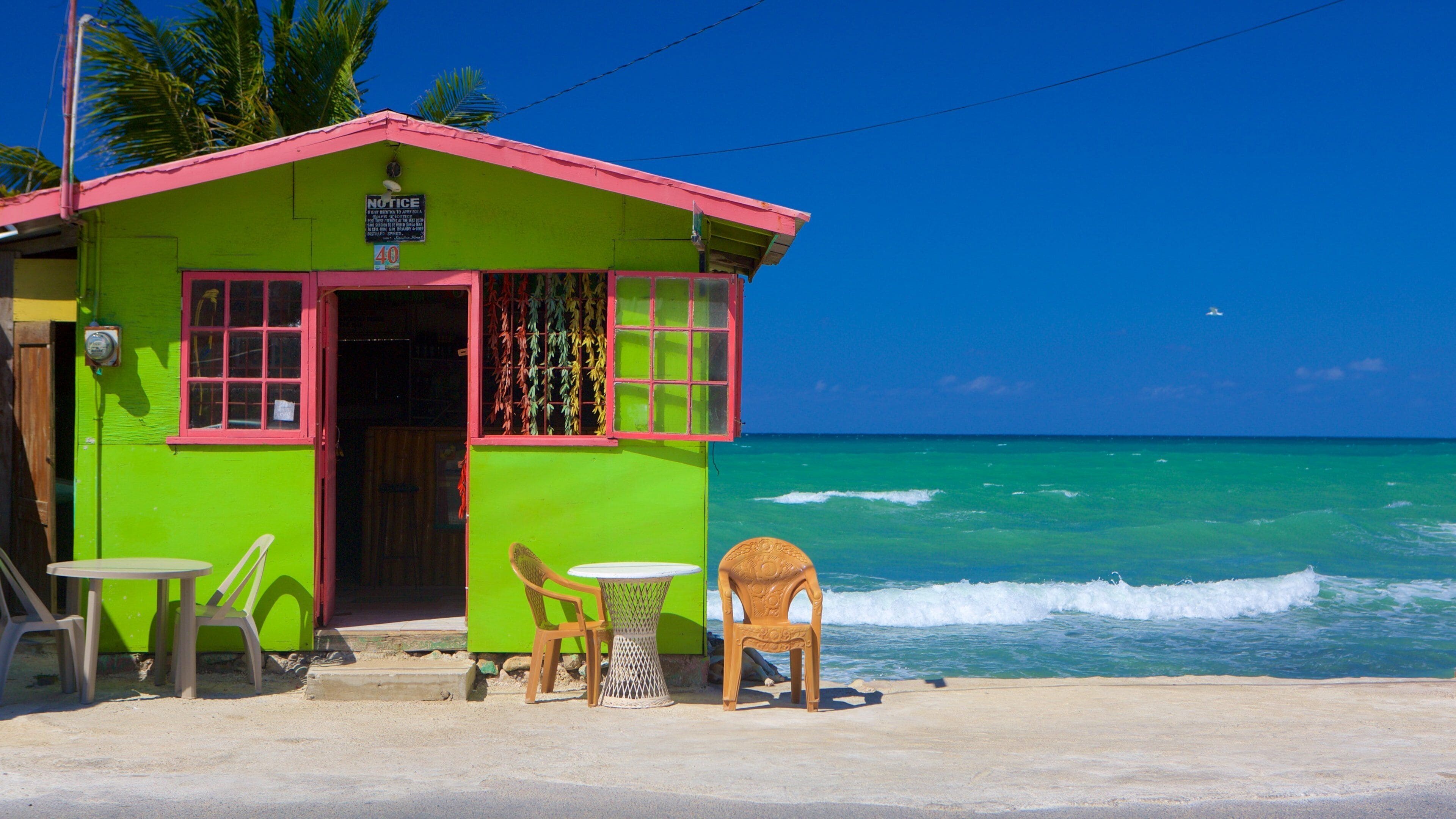 West End showing a beach and a house