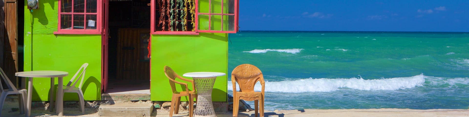 West End das einen Haus und Strand