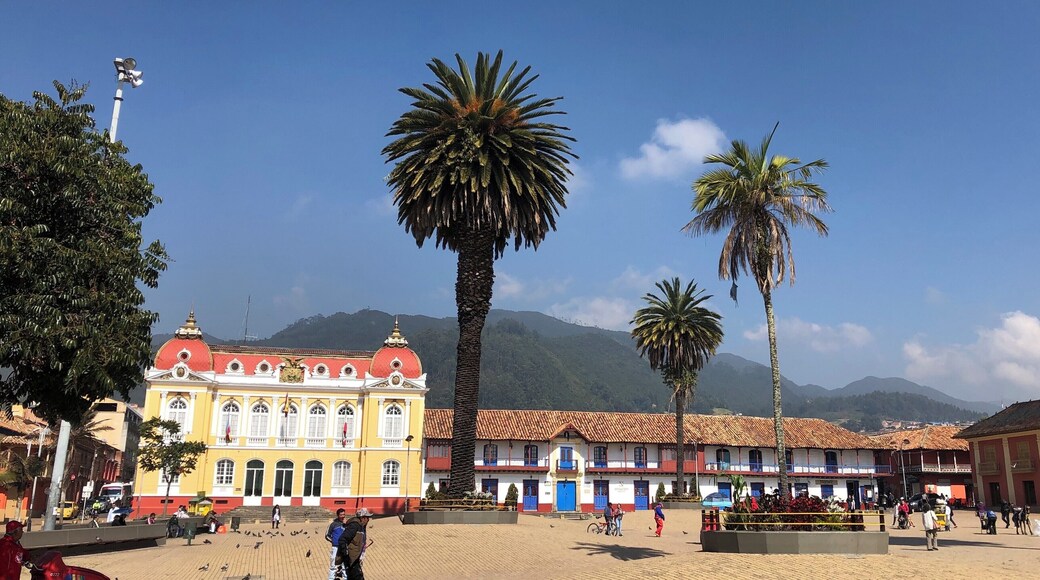 Zipaquira main square... don’t just visit the salt cathedral and head back to Bogota! Spend some time and explore the town.