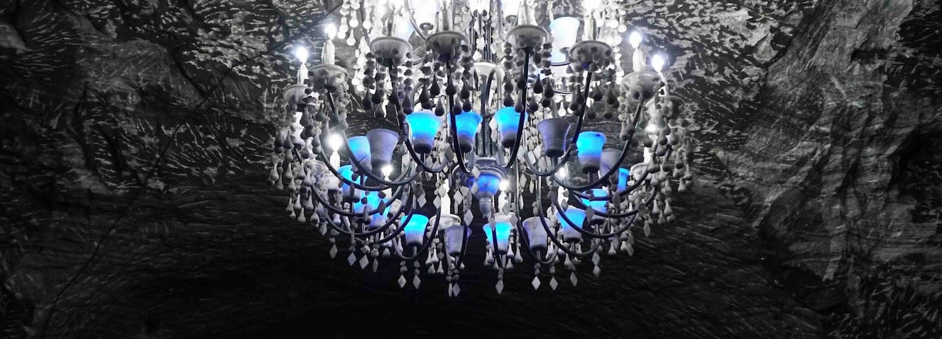 Magical place. Most of the chandelier is in fact made of salt.
#ontheroad