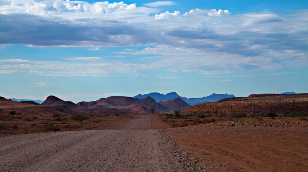 Namibia is one of the few countries in Africa where it is safe and easy to rent a car and drive by yourself. We had our epic #roadtrip in 2012/13 and loved it. We are on the way up north to Opuwo towards the border to Angola.
Read more on: http://www.travelwithallsenses.com/namibia-desert-country-surprises/