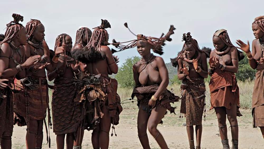 Visiting a Himba village near Opuwo.