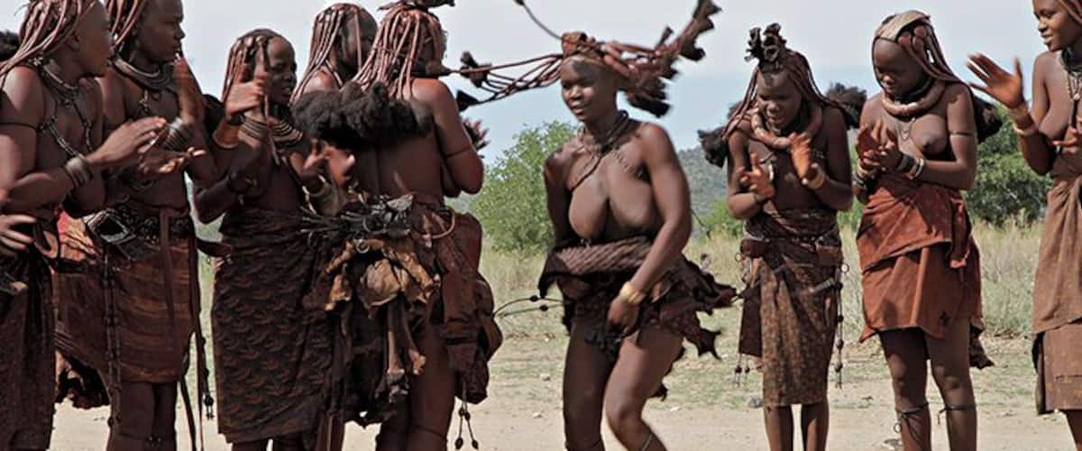 Visiting a Himba village near Opuwo.