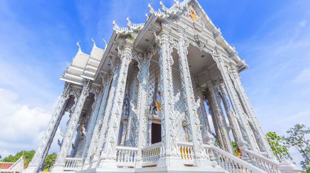 Silver chapel at Wat Don Yai, Lam Luk Ka District, Pathum Thani Province in Thailand