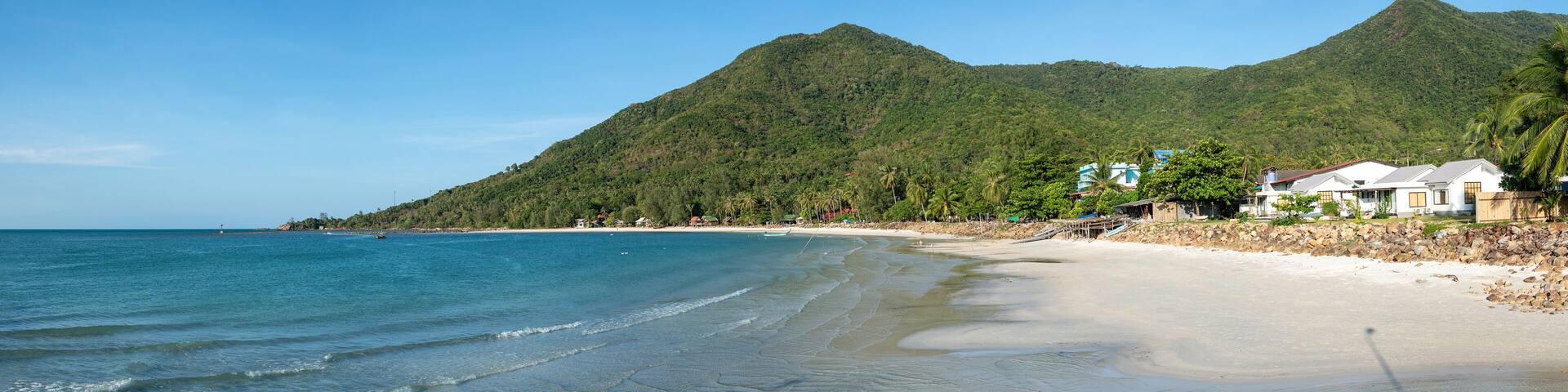 Panorama view of Chaloklum Baech on Phangan Island, Thailand